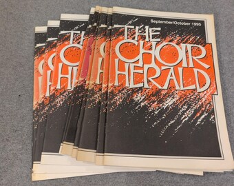 The Choir Herald September October 1995 Church Music Magazine Lot of 9