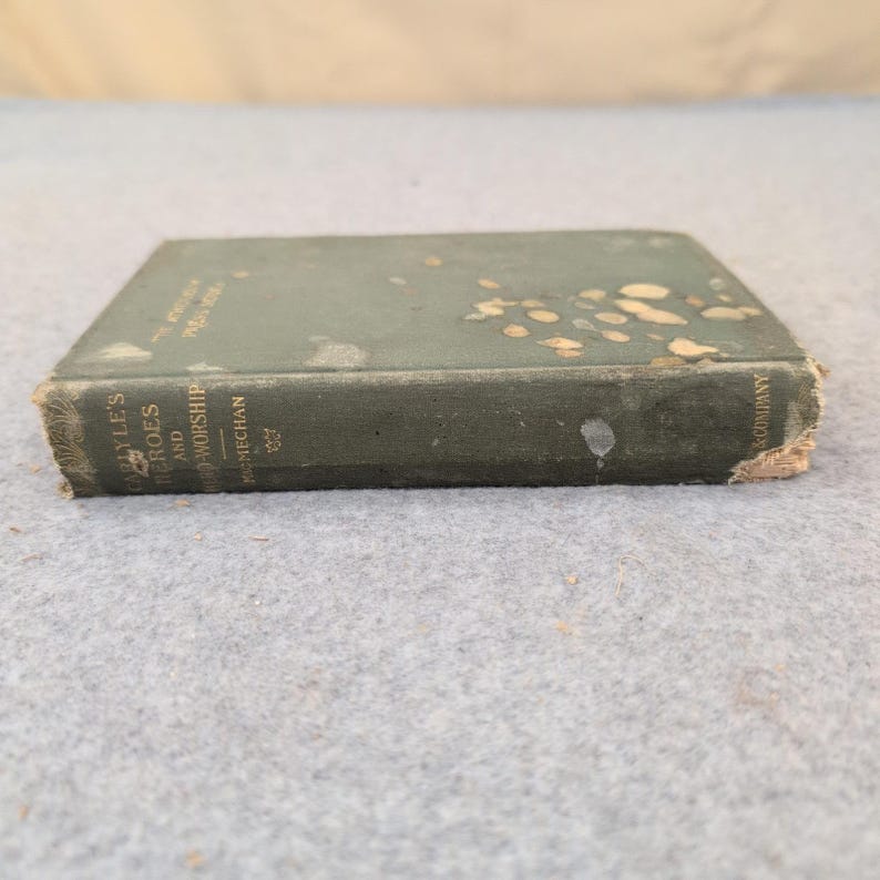 Thomas Carlyle On Heroes Hero-Worship And The Heroic In History 1901 Hardcover image 3