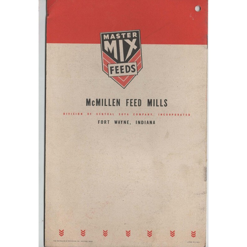 Vintage Master Mix Feeds Calf Pellets Booklet McMillen Feed Mills Indiana image 2