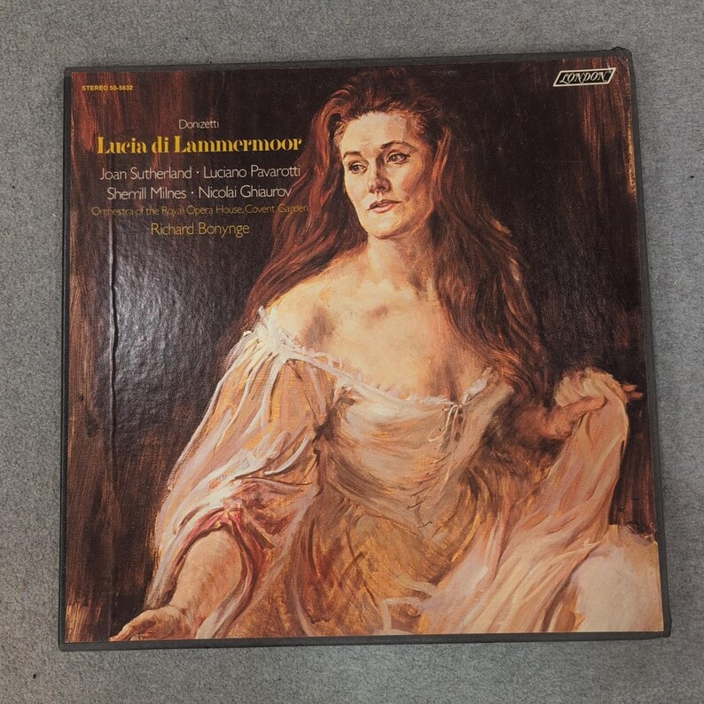 Donizetti Lucia di Lammermoor Sutherland Pavarotti London Vinyl Box Set 50-5632 image 1