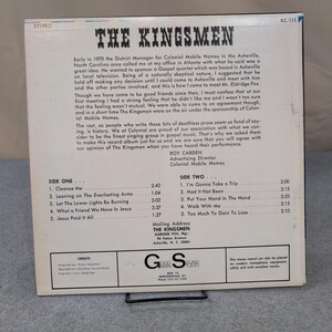 The Kingsmen Presented By Colonial Mobile Homes Vinyl LP Stereo KC-111 Gospel image 2
