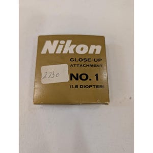 NIKON Close-Up Attachment No. 1 (1,5 diottrie) 52 mm – Filtro per obiettivo vintage Giappone immagine 5