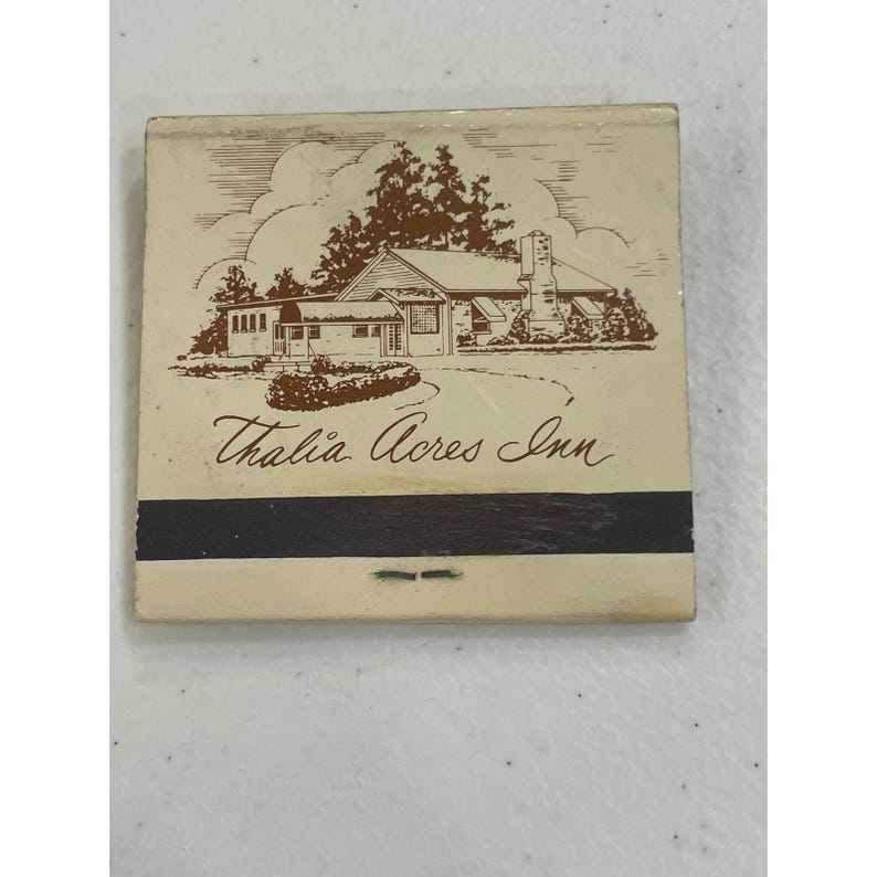 Vintage Thalia Acres Inn Matchbook Steinhilber's Virginia Beach VA afbeelding 1