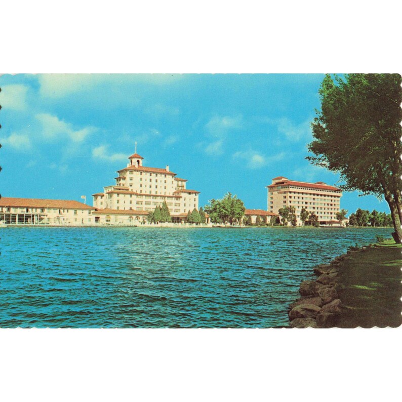 Broadmoor Hotel Colorado Springs CO Chrome Postcard Dexter Press Sanborn c1950s image 1