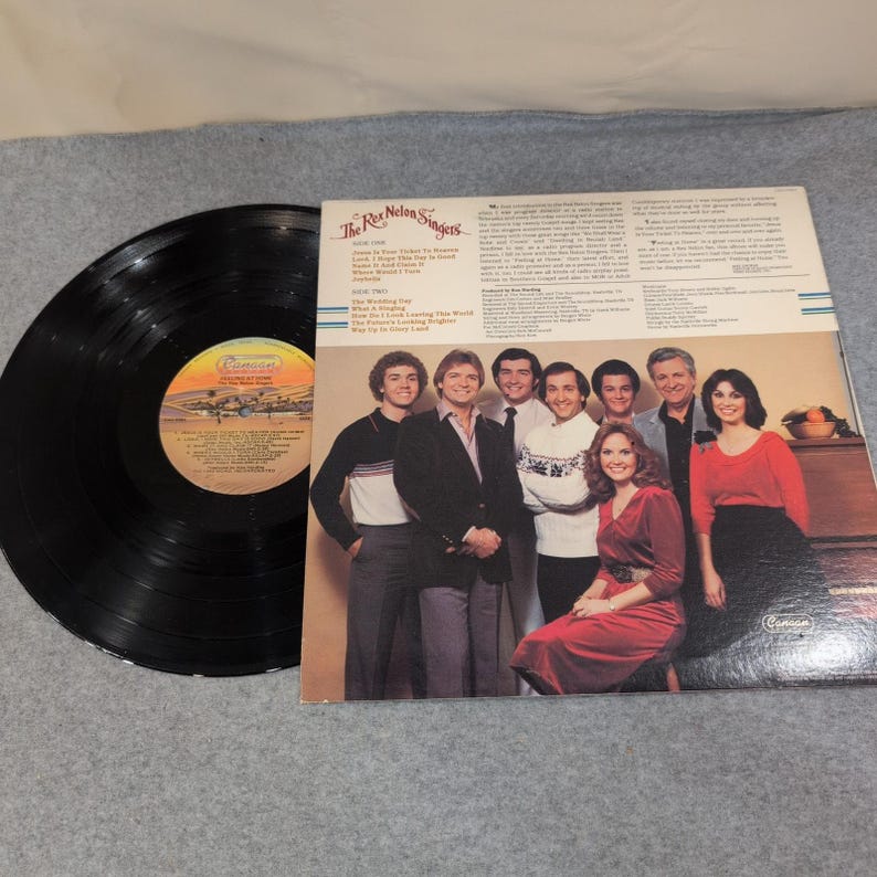 The Rex Nelon Singers Feeling At Home Vinyl LP 1982 Canaan Records CAS-9884 image 2