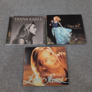 Lote de CDs de Diana Krall: Live in Paris, When I Look in Your Eyes, Love Scenes, Jazz (paquete de 3) imagen 1