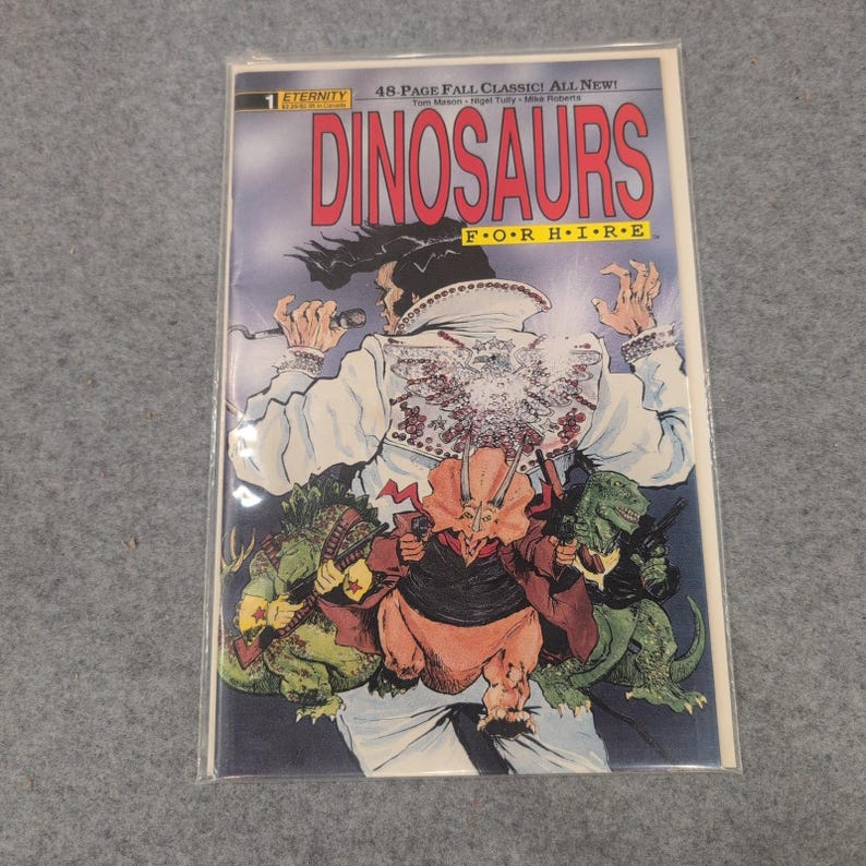 Dinosaurs For Hire 1 Eternity Comics 1990 Tom Mason Nigel Tully Mike Roberts zdjęcie 1