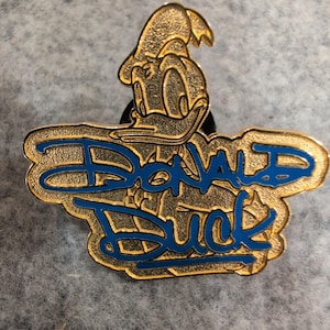 Disney Donald Duck Graffiti Logo 2004 Lanyard Pin Series Official Pin Trading image 1