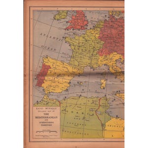 Vintage 1942 Firestone World Atlas Rand McNally WWII Era Map Booklet 1940 Census image 3
