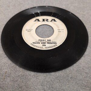 Travis and Prentiss Peggy Sue Blue Blue True Blue ARA 206 Nashville 45 RPM Vinyl Bild 3