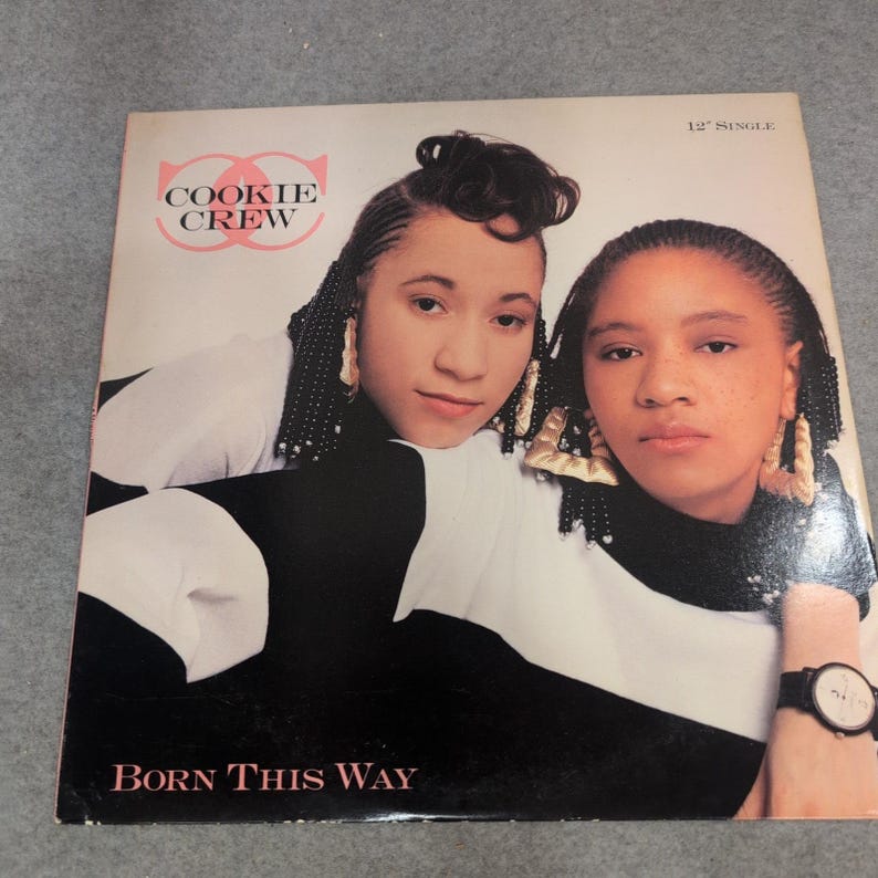 The Cookie Crew Born This Way 12" Vinyl Single 1989 Promo Prince Paul Remix VG image 1