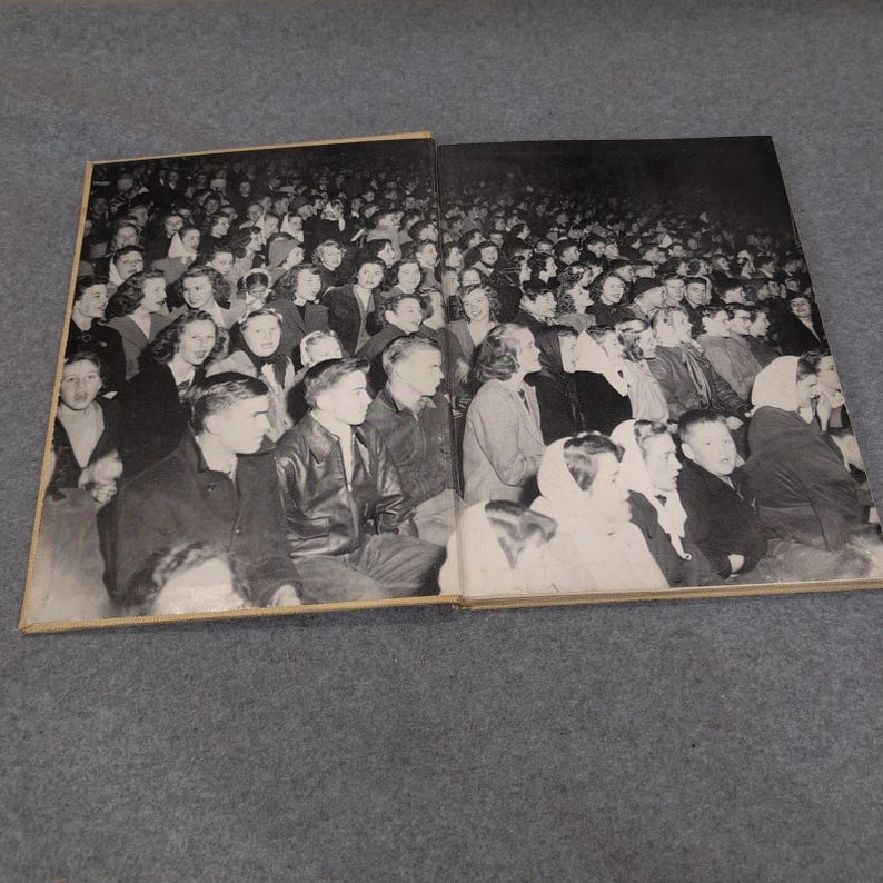 1949 Anniston High School Yearbook Hour Glass Volume XXX Alabama Vintage image 3