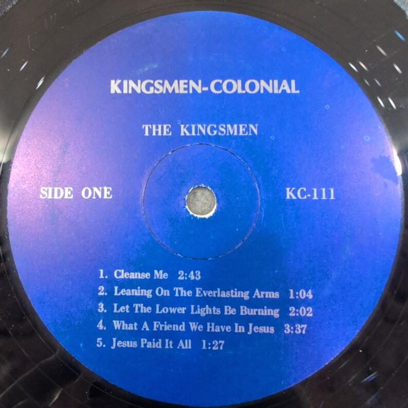 The Kingsmen Presented By Colonial Mobile Homes Vinyl LP Stereo KC-111 Gospel image 3