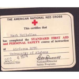 Vintage Alabama Red Cross Instructor Cards & Medical Self Help Training Lot 4pc image 11