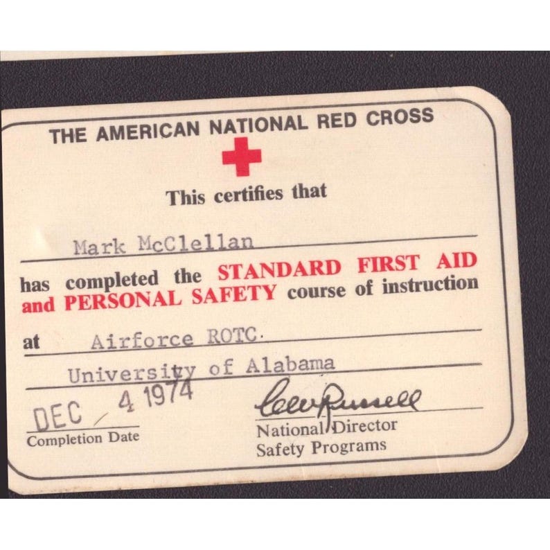 Vintage Alabama Red Cross Instructor Cards & Medical Self Help Training Lot 4pc image 11