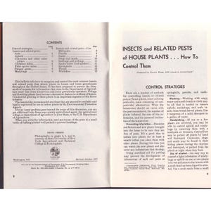 USDA Insects and Related Pests of House Plants Bulletin 67 Revised 1977 Booklet image 3