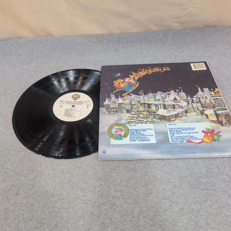 Conway Twitty Merry Twismas Vinyl LP Album 1-23971 Warner Bros Holiday 1983 image 3