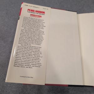 Pearl Habor Das Gericht der Geschichte vonGordon W Prange Erstausgabe / Druck HC Bild 3