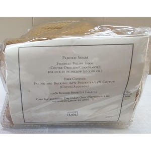 Martex Royal Legacy Padded Sham Target Standard for 20"×26" Pillow NOS image 4