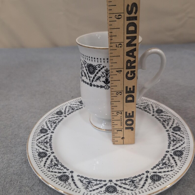 Sheffield Versailles Fine China Demitasse Cup and Saucer Set Japan 1970 JE 60 61 image 5