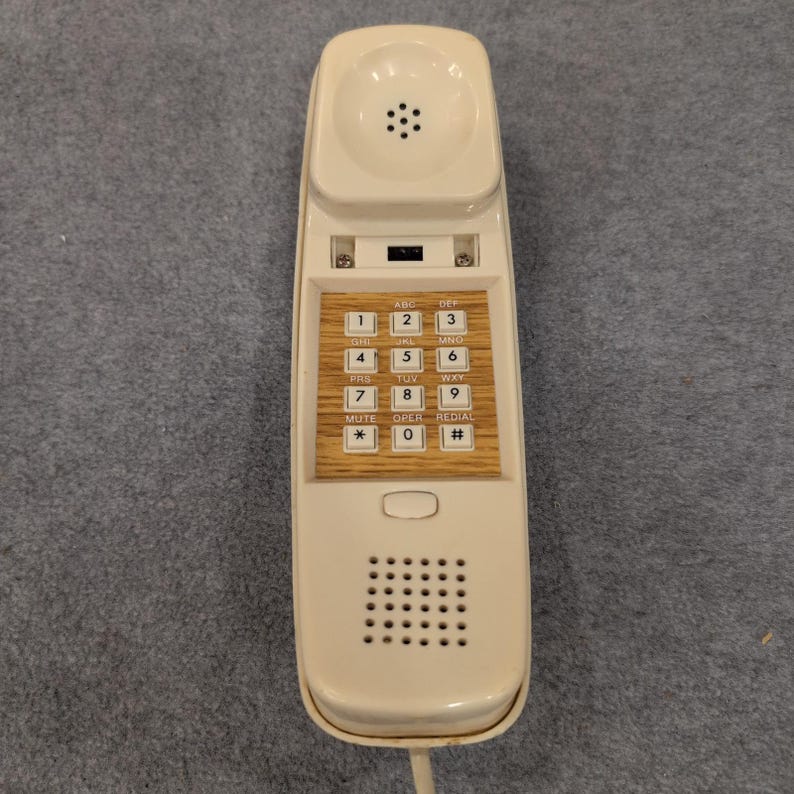 Vintage AIRMATE Beige Dial Push Button Telephone Retro Home Office Desk Phone image 1