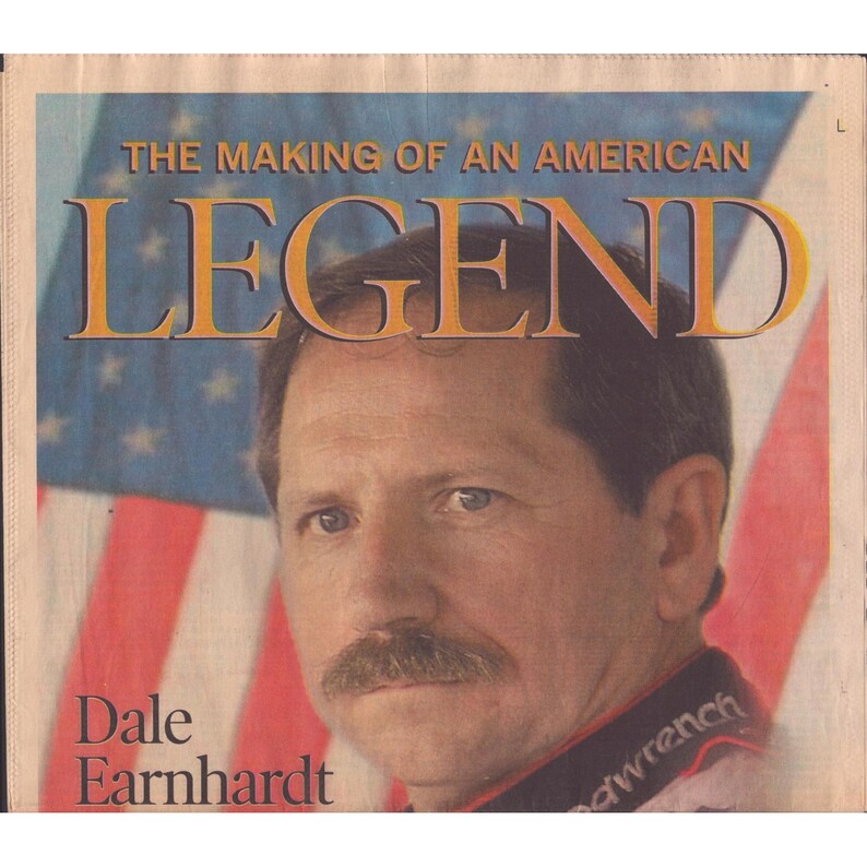 Dale Earnhardt – Amerikanische Legende – Daytona News-Journal 2002 – Gedenkseite Bild 1