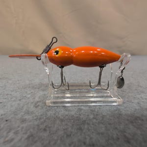 Whopper Stopper Hellbender Esca da pesca vintage arancione 1130 con scatola immagine 5