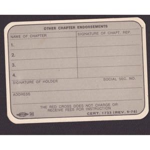 Vintage Alabama Red Cross Instructor Cards & Medical Self Help Training Lot 4pc image 4