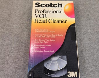 Scotch Professional VCR-kopreiniger VHS-onderhoudstape AV-105 3 M Vintage Tech