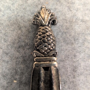 Godinger Silver Plated Pineapple Finial Butter Spreader Cheese Knife Fluted image 1