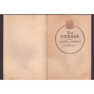 Vintage Het Peuterboek: Een boek voor ouders G.F. Earnshaw Davison-Paxon Co Atlanta afbeelding 3
