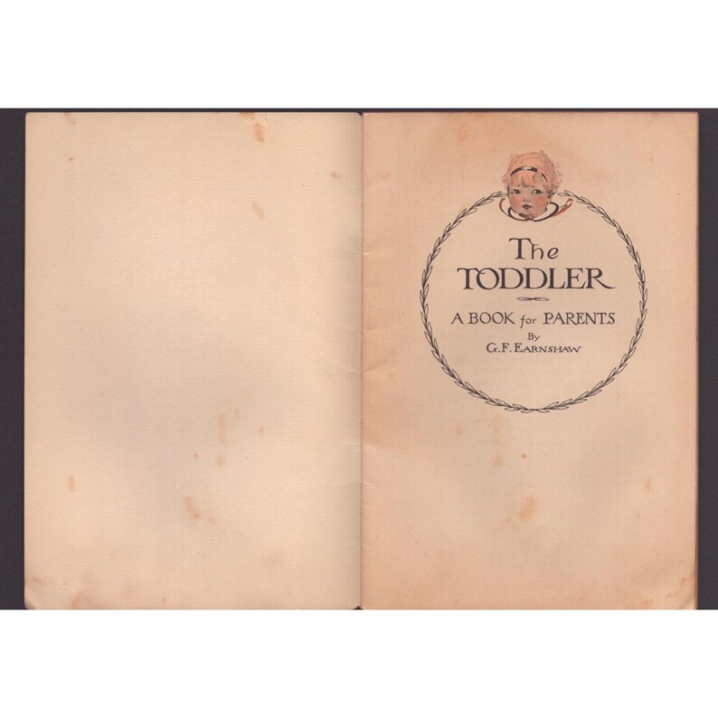 Vintage Het Peuterboek: Een boek voor ouders G.F. Earnshaw Davison-Paxon Co Atlanta afbeelding 3
