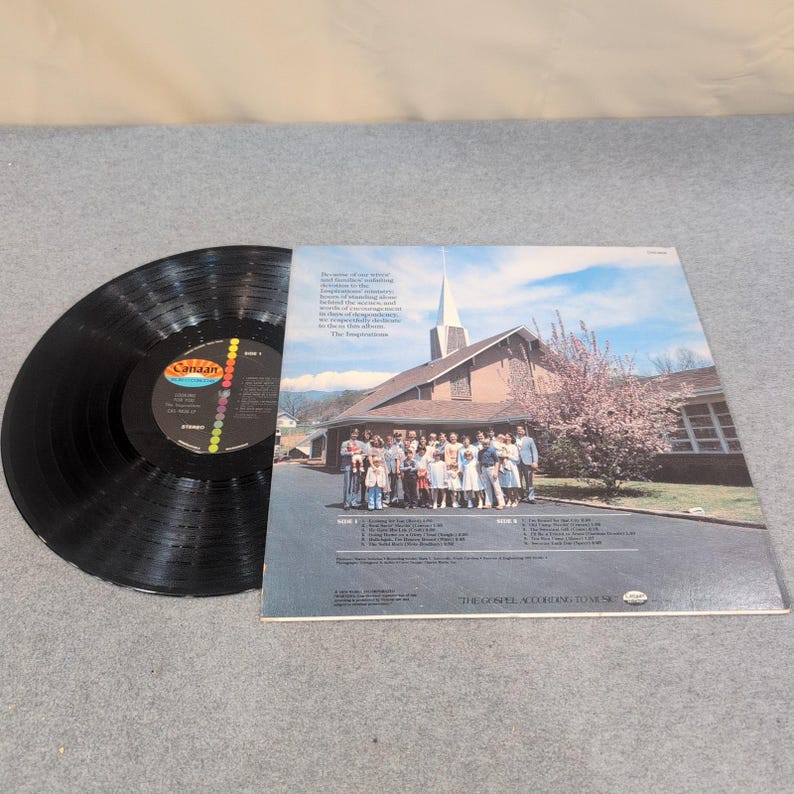 The Inspirations Looking For You Vinyl LP Canaan Records Southern Gospel image 2