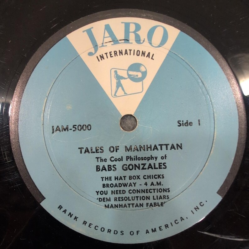 Babs Gonzales Tales of Manhattan Vinyl LP Jaro International JAM-5000 1959 Jazz image 4