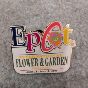 Disney Epcot International Flower & Garden Festival 2000 Enamel Pin Souvenir image 1