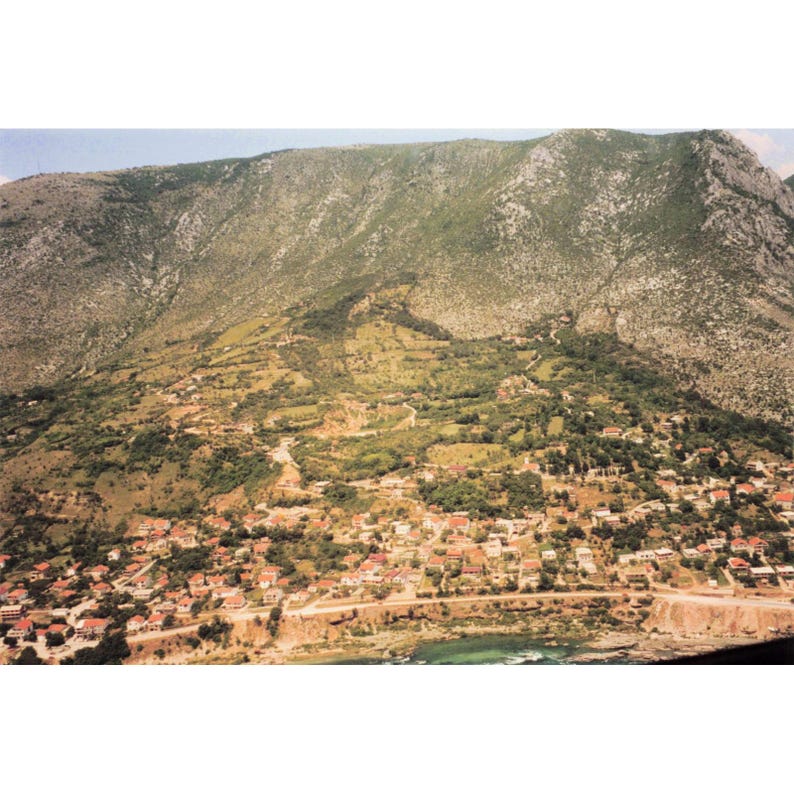 Vintage 1999 USAF Aerial Photos Bosnia Balkans Mountains Rivers Lot of 11 image 11
