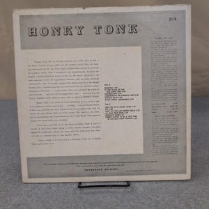 Fred Burton Honky Tonk vinyl LP Promenade 2118 The Old Professor Jazz Piano afbeelding 2