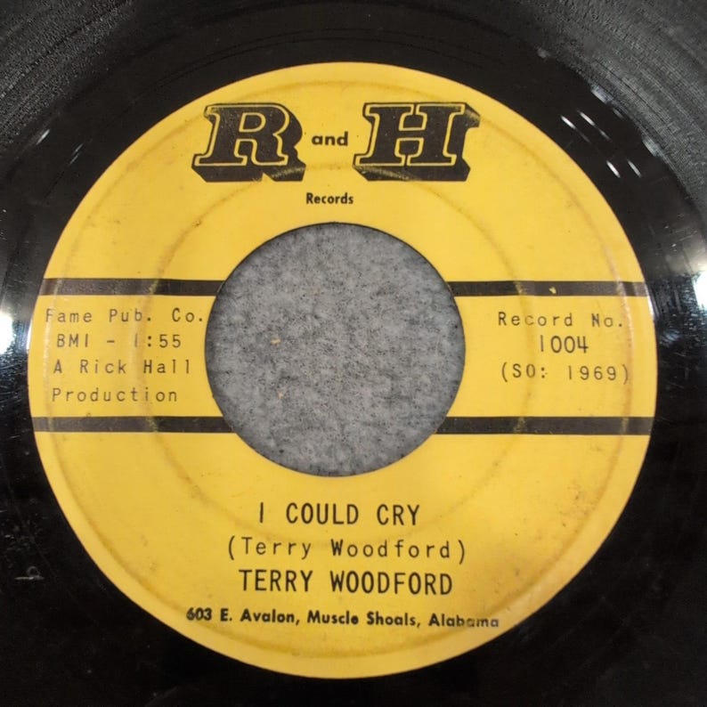 Terry Woodford Where Is My Little Girl I Could Cry 45 R and H Records 1004 Soul image 2