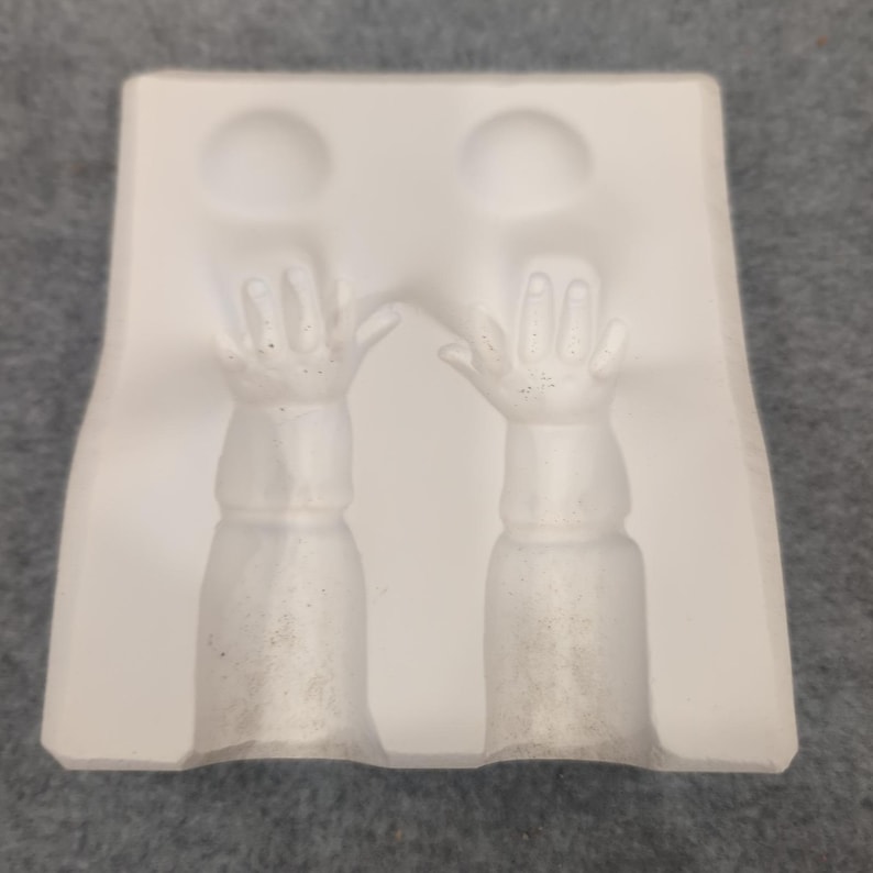 Rare By Lo Hands Ceramic Mold Soap Candle Making Craft Art image 1
