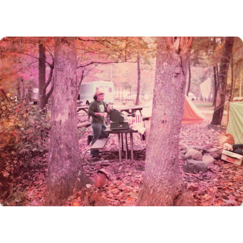 Vintage 1970s Great Smoky Mountains Camping Trip Lot of 9 Photos 3.5x5 image 5
