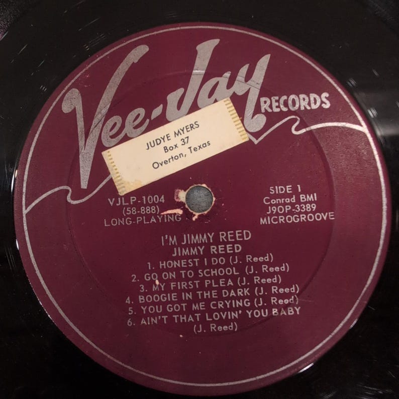 Jimmy Reed I'm Jimmy Reed Vinyl LP Vee-Jay Records VJLP-1004 Mono Blues Album image 1