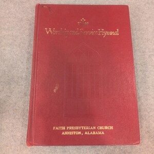 Worship and Service Hymnal 1974 Hope Publishing Company Red Hardcover Book image 1