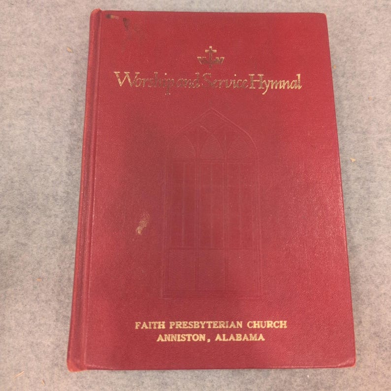 Worship and Service Hymnal 1974 Hope Publishing Company Red Hardcover Book image 1