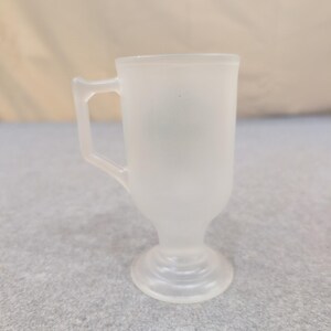 Mary Mahoney's Old French House Biloxi MS Frosted Glass Footed Mug Souvenir image 3