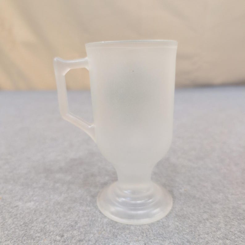 Mary Mahoney's Old French House Biloxi MS Frosted Glass Footed Mug Souvenir image 3