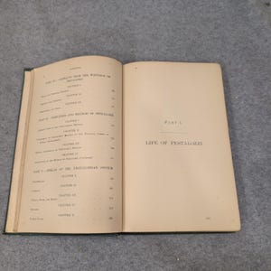 Pestalozzi : Sa vie, son œuvre et son influence. Hermann Krüsi, 1875. Livre ancien relié. image 7