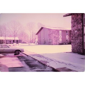 Vintage 1970s Snowy USAF Base Housing Winter Lot of 7 Photos 3.5x5 image 2