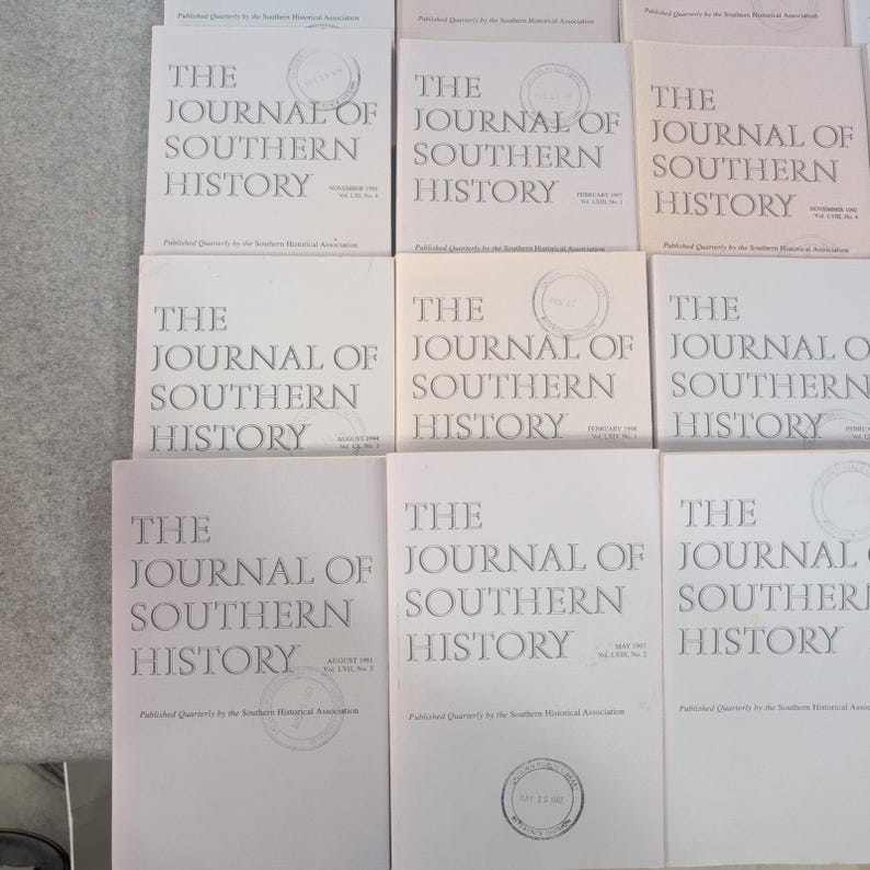 Kavel 27 The Journal of Southern History Magazines 1987-1998 Wetenschappelijke tijdschriften afbeelding 3