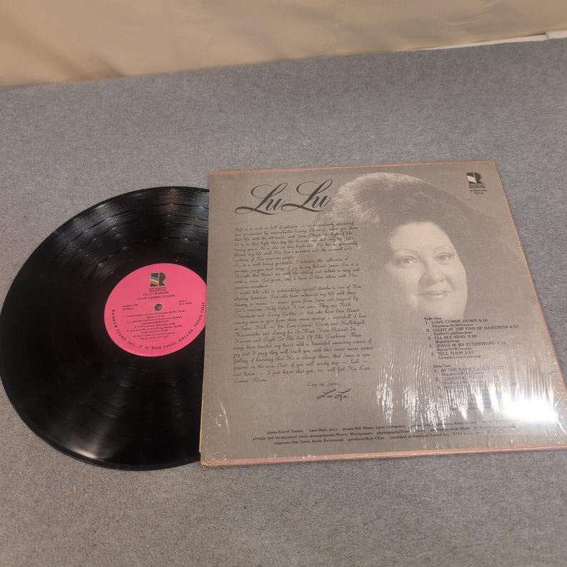LuLu Roman Love Comin Down Vinyl LP Rainbow Sound R-5037-LPS Gospel Record image 2