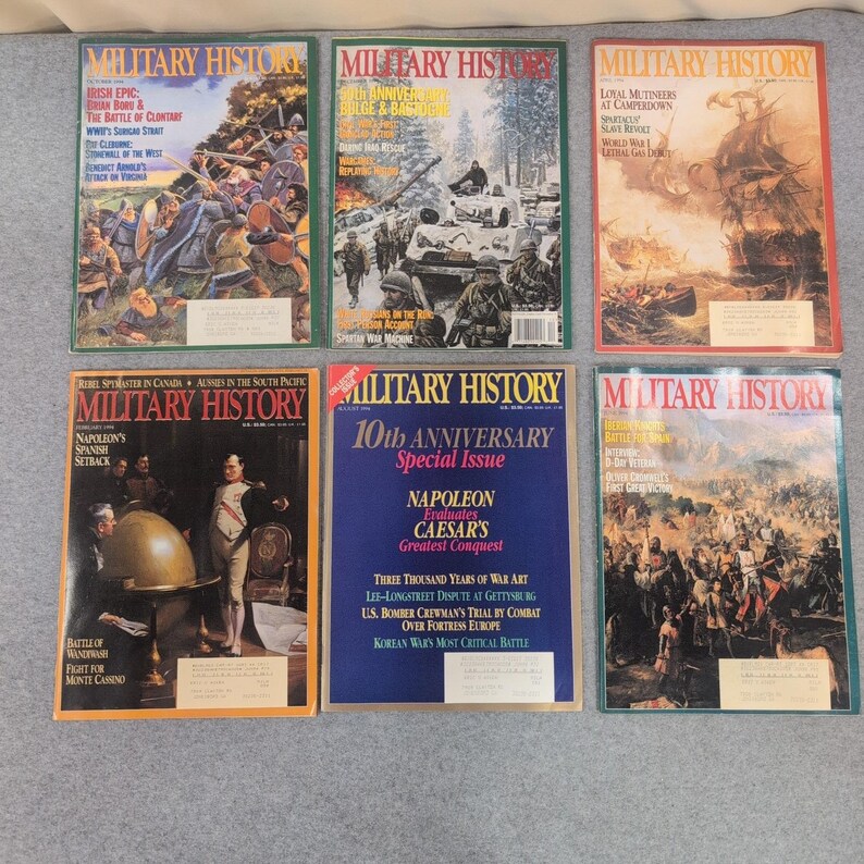 Lot 6 Military History Magazines 1994 10th Anniversary Battle of the Bulge WWII image 1